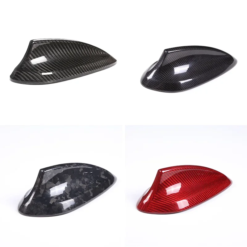 For BMW 2 Series/3 Series/4 Series/New 5 Series/M2/M3/M4 Radome Auto Parts Real Carbon Fiber Roof Shark Fin Radome Sticker