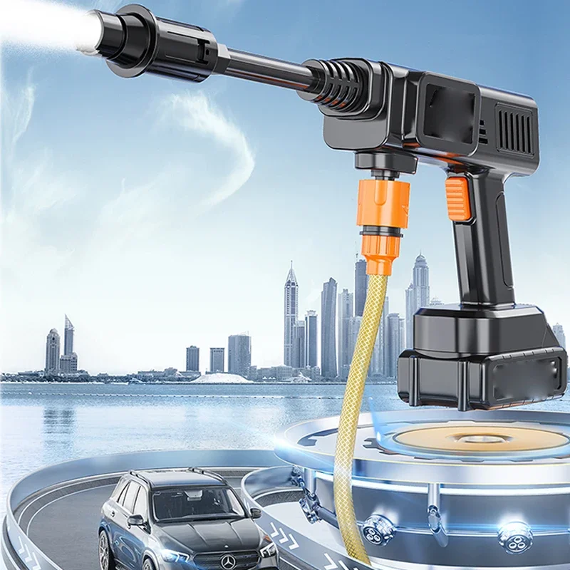

Wireless High Pressure Car Washing Machine 120W Portable Powerful Car Washing Foam Generator Electric Car Washing Equipment