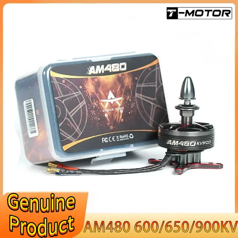 

T-Motor AM480 Бесщеточный двигатель KV600 KV650 KV900 для RC самолета-дрона с неподвижным крылом