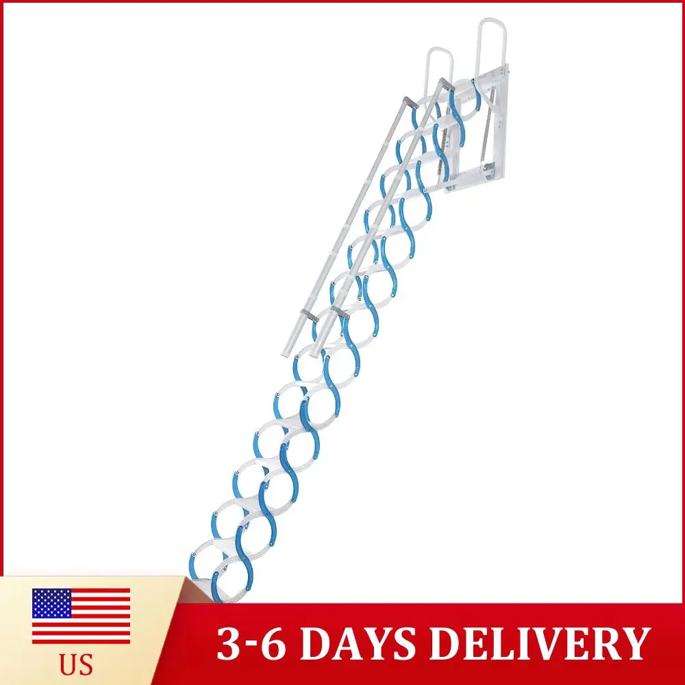 

Потолочная лестница для чердака с регулируемым углом наклона (60°) ° /65 ° /70 ° Телескопическая штанга с рукояткой для дома, улицы и использования в помещении