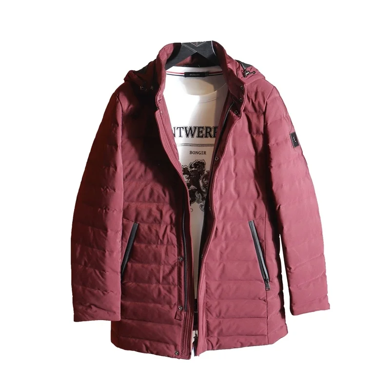 ملابس خارجية للرجال من Wolf Pure Original مريحة وغير رسمية للشتاء متوسطة الطول مع قلنسوة ملابس خارجية Jaet 692 رياضية خارجية حضرية #5