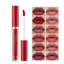 Pintalabios mate de larga duración, 6 colores, resistente al agua, Sexy, rojo, líquido, brillo de labios, Cosméticos de belleza, maquillaje, gran oferta