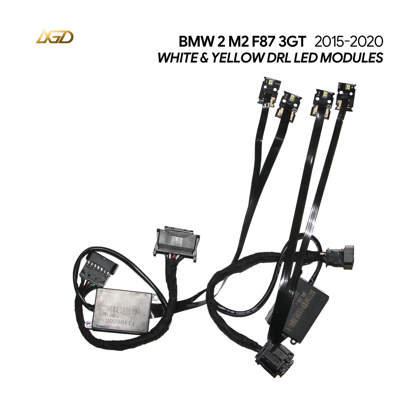 

Yellow&White DRL Modules For 2017-2020 BMW 3' F34 318d 320d 320i 330d 340i GT Fits non-adaptive Headlight