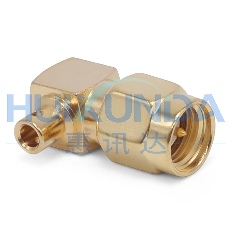 SMA-JWB2 SMA bent male internal thread internal needle welding SFT/SFX-50-2 semi-steel semi-flexible 086 cable