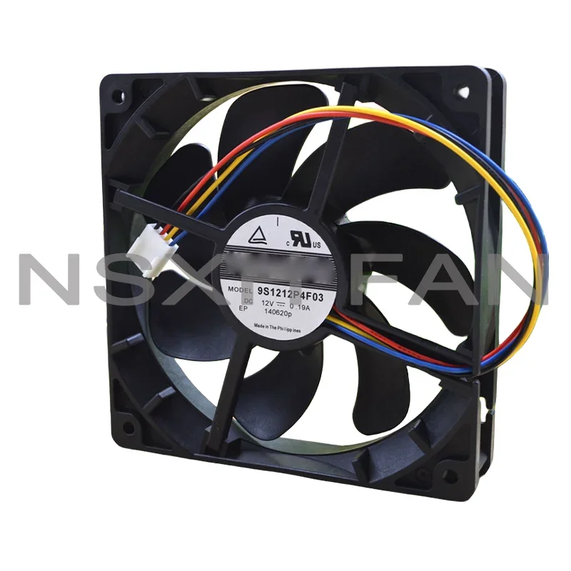 9s 12025 12v 0.19a Ventilador 12cm, 12cm, 9s1212p4f03