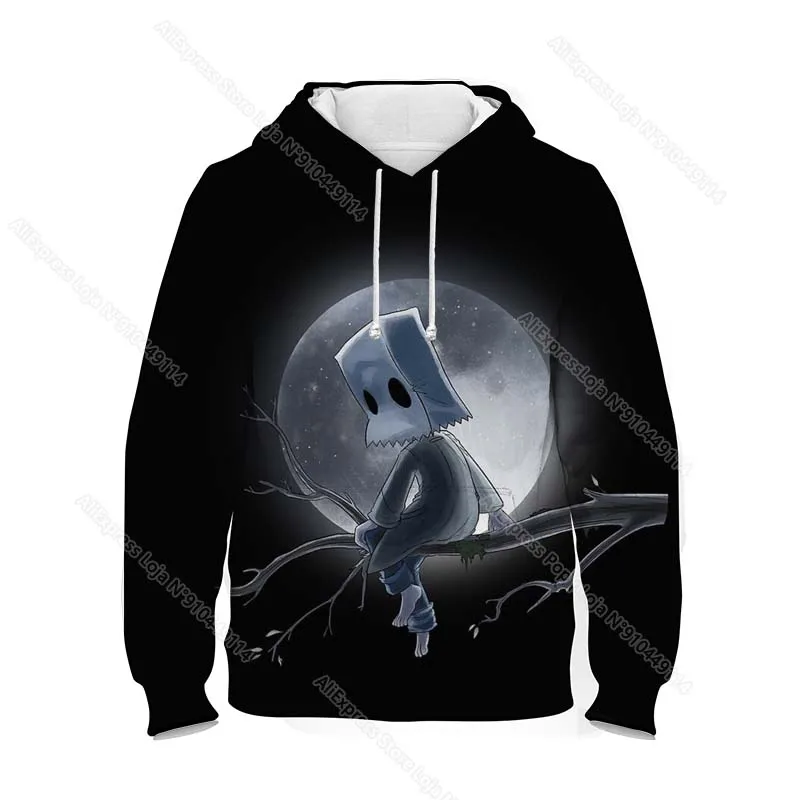 New Spring Children 3D Print Little Nightmares 2 Hoodies Boys Girls Cartoon Sweatshirt Toddler Tops Coat Kids Anime Pullovers