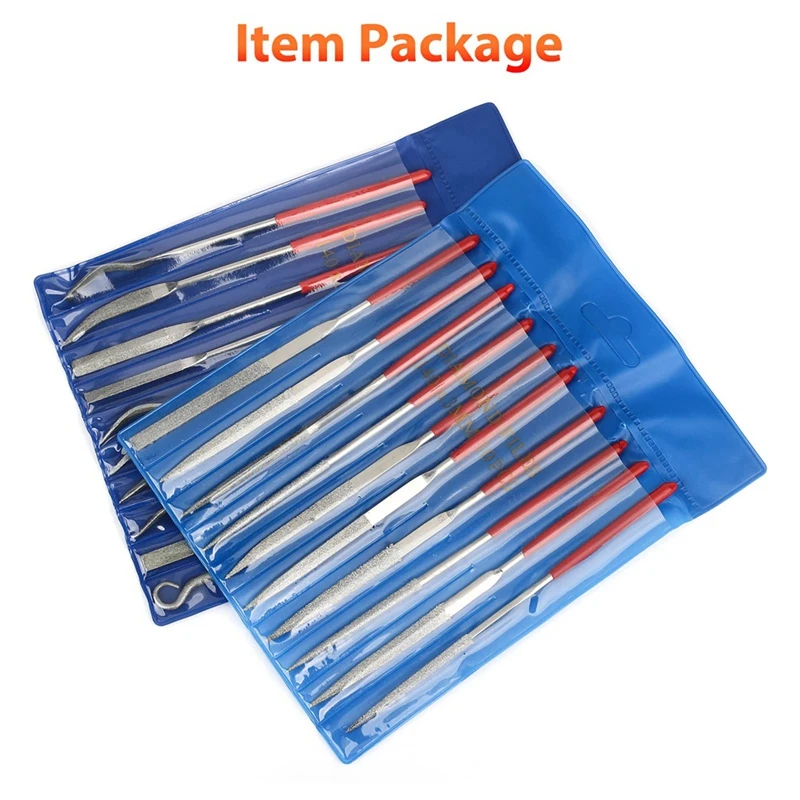 Pack Of 20, Diamond Needle Files Set Jewellery Hand Files Tooth File Tool Set Accessory Part