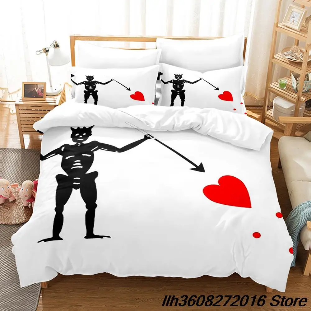 2024 Black Beard Blackbeard Edward Teach Bedding Set Cartoon Anime three-piece set Adult Kid Bedroom Duvetcover Sets 3D Kawaii