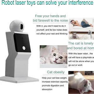 Automatischer automatischer Laser -Do -Katze, zufällige Bewegung, Katzeninteraktives Spielzeug, Innenkatzen, Kätzchen, Hunde, Red Point -Übung 10 Hauptverkaufslaserspielzeugkatze - №5