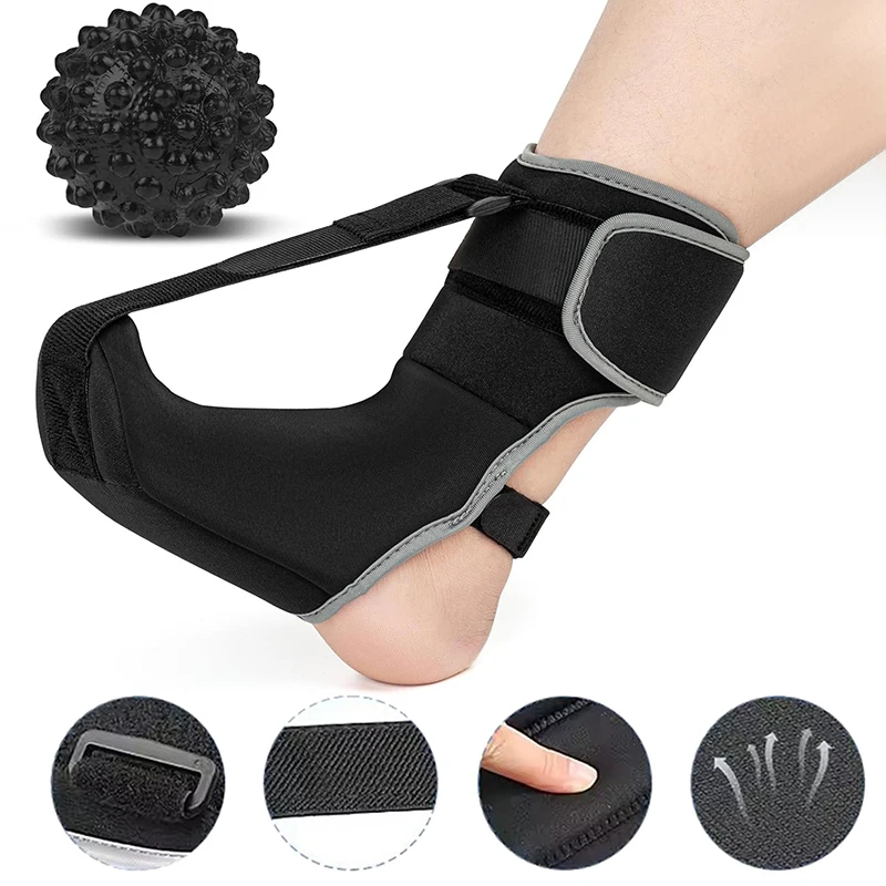 Hot Sales Medical Adjustable Unisex Night Splint Foot Drop Stretch Strap Fixed Ankle Brace