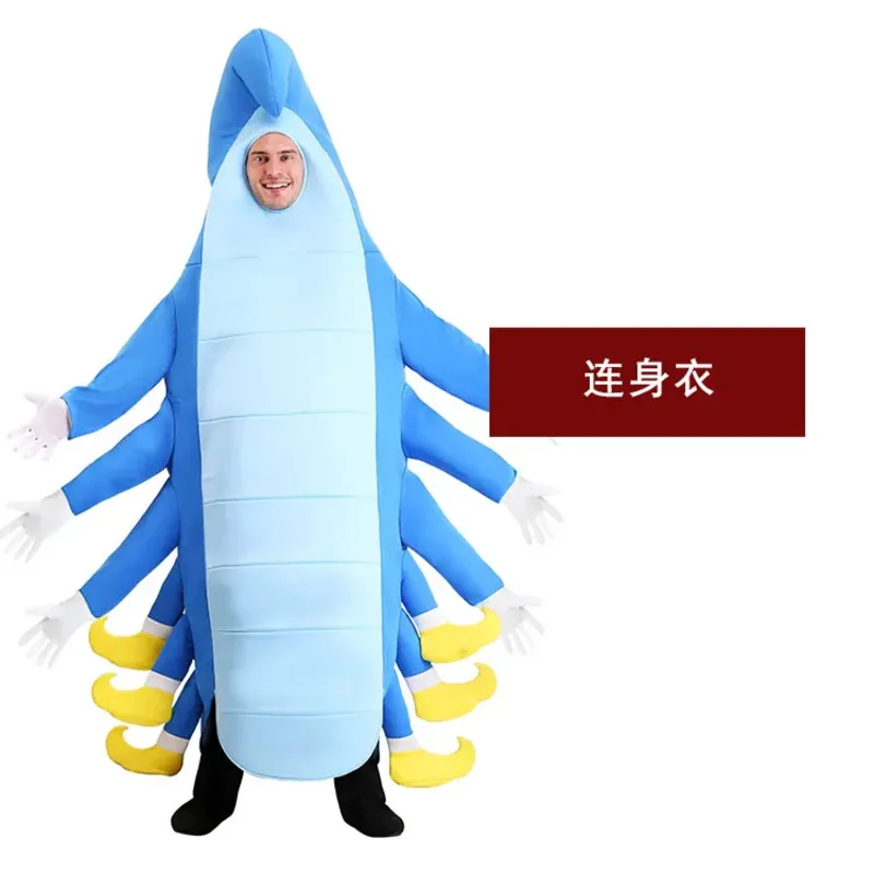 

Костюм на Хэллоуин, детский день, сценическое представление, вставка, косплей, костюм гусеницы с насекомыми для взрослых и детей, костюм для ролевых игр