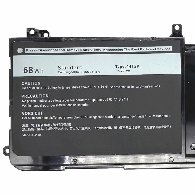 Nuova batteria per laptop 44T2R 546FF 0HF25D per Dell Alienware 15 R3 17 R4 Series 15.2V 68Wh