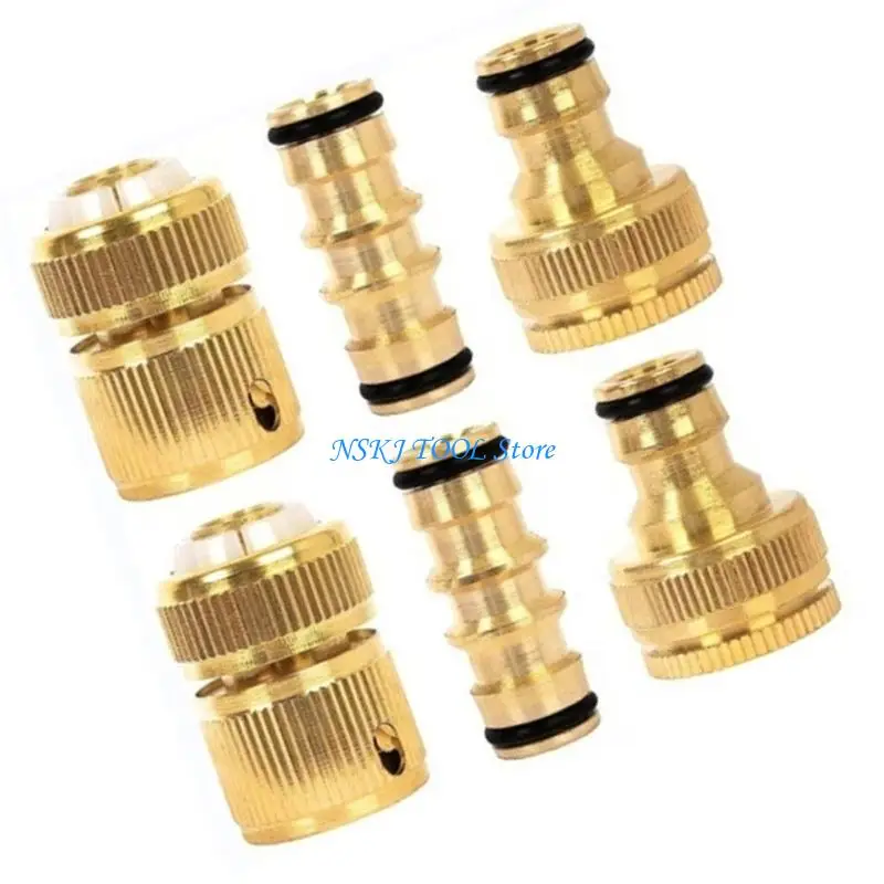 L8RC 1/2 Inch Fitting Strong Quick Connection Adapters for Washing Machine Auto Wash Hose