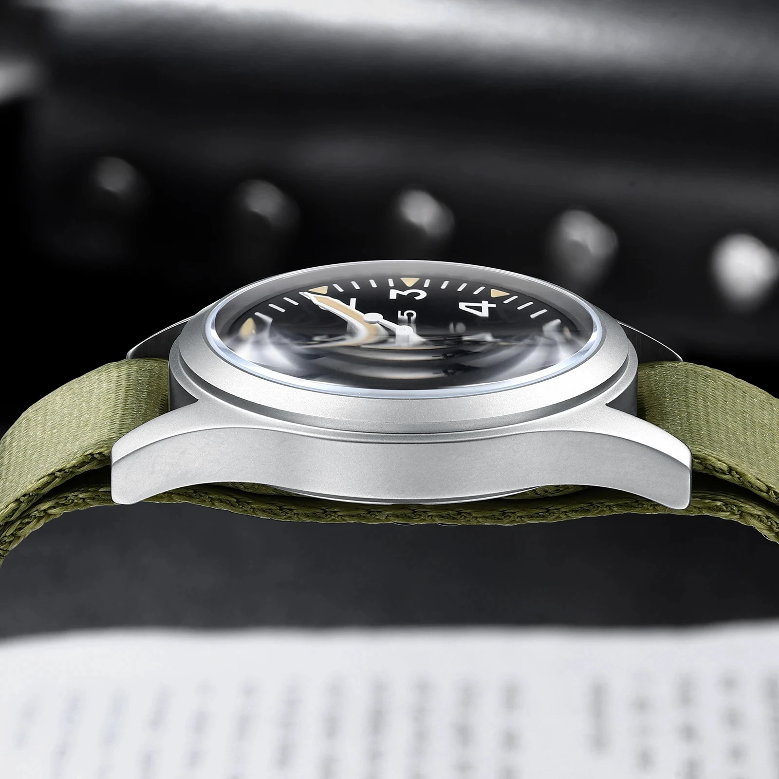 MILITREK 2026 Neue 37mm Militär Retro Gürteluhr Herren VK31 Quarzuhr Edelstahl 100m Wasserdicht C3 Nachtlicht Reloj Hombre – Detail 11