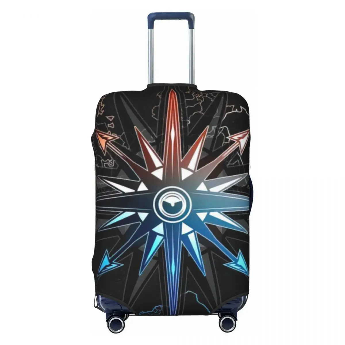 

Navigator Compass Print Luggage Protective Dust Covers Elastic Waterproof 18-32inch Suitcase Cover Travel Accessories