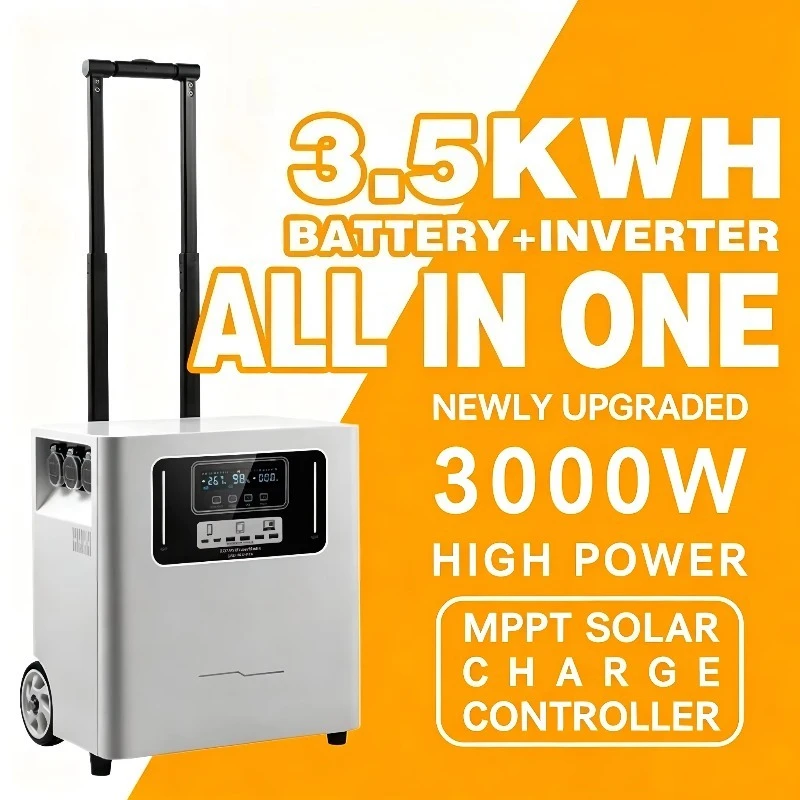 LiFePO4 Pure Sine Wave Inverter Solar Panel Compatible Car Truck Heavy Duty Jump Starter Type-C External Battery MPPT