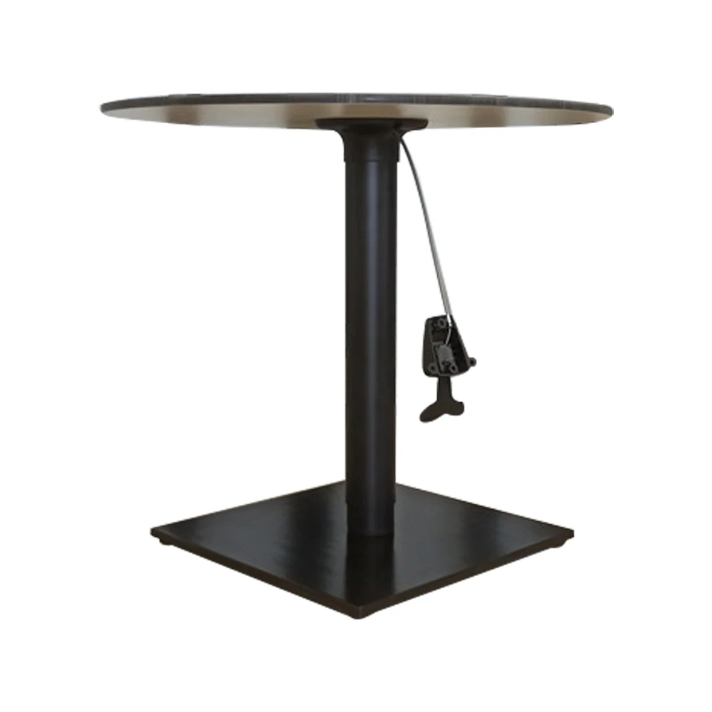 D75xH(610-1030)mm Gas Spring Column Black Aluminum Column Table BaseATV&UTV