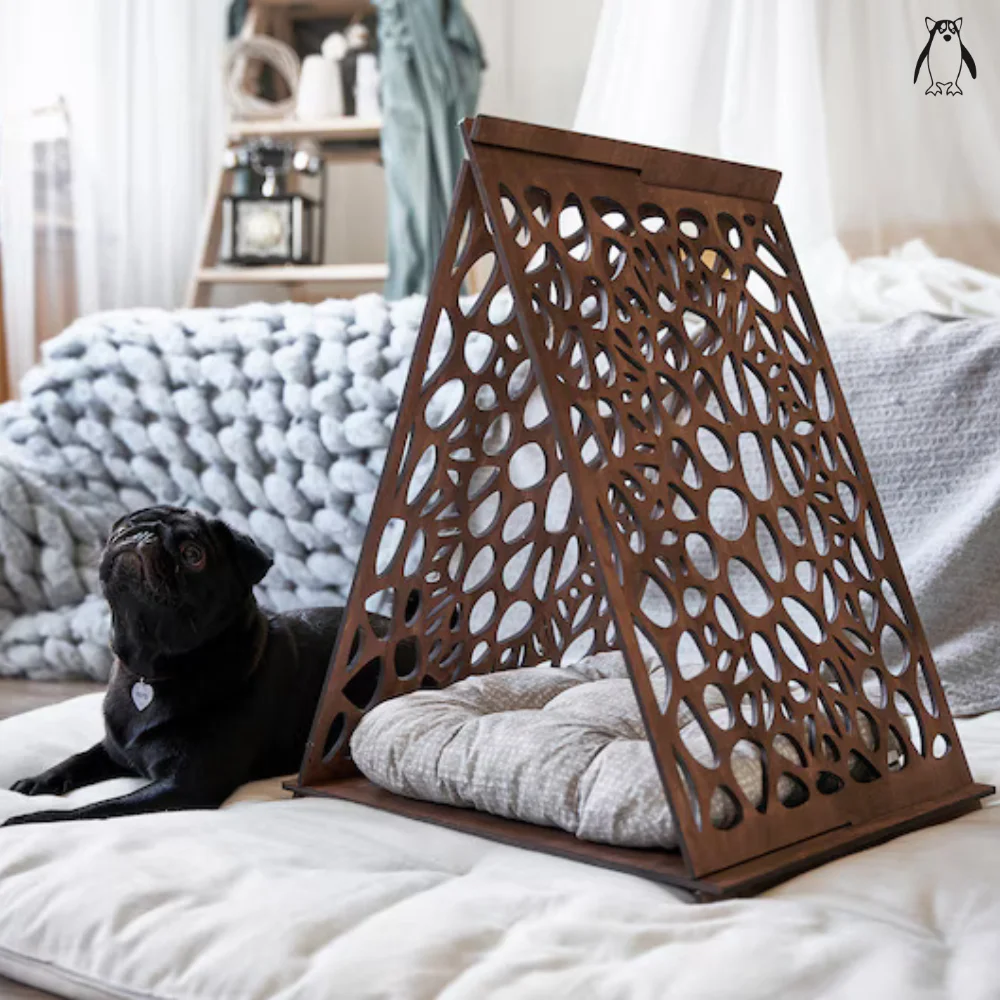 Chinese Ancient Style Cat Kennel Dog Kennel Triangle Free Installation Beautiful And Practical Tent Convenient Universal