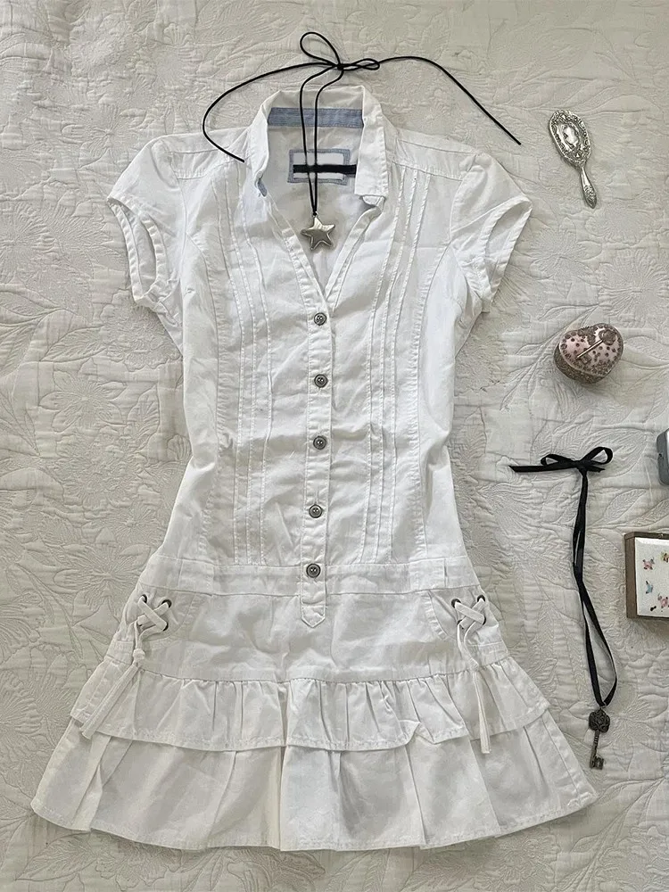 Original Vintage Bla Waist-Cinching irt Dr Design Sensation Small ence Slimming A-Line Skirt Polyester Fiber