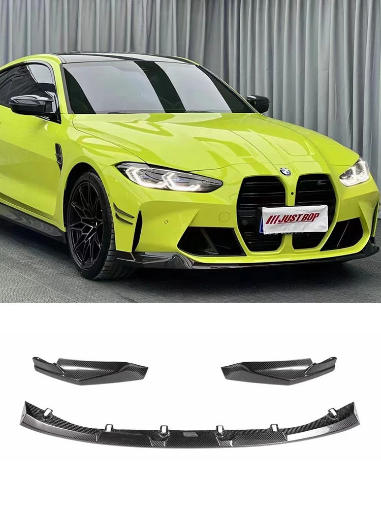 For BMW 3 Series 4 Series G80 G82 G83 M3 M4 Dry Carbon Fiber Front Lip Spoiler Bumper Diffuser 2021 2022 Car Accessories