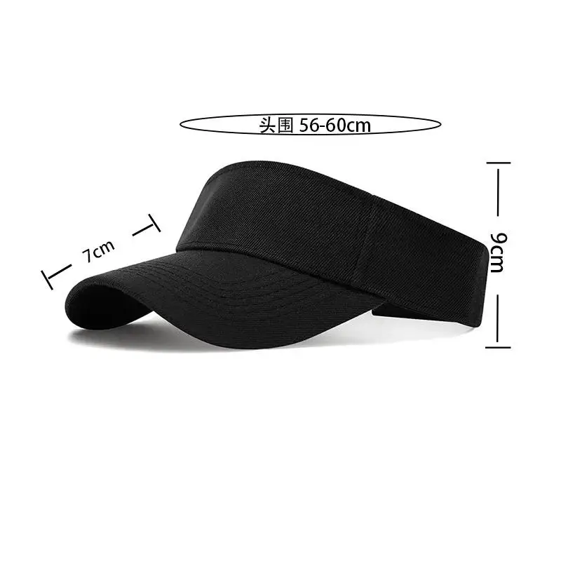 Custom Logo Women's Golf Sun Hats Summer Men Adjustable Baseball Caps Beach Empty Top Sports Cap Running Visor Hat