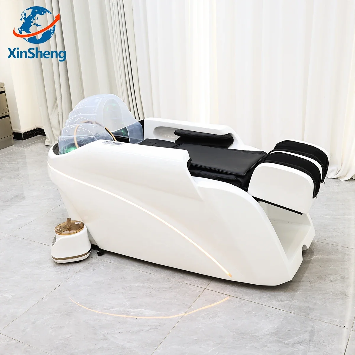 

XinSheng Hair Salon Shampoo Bed Head SPA Fumigation Machine Electric Massage Table for Leisure Health Store Commercial Furniture