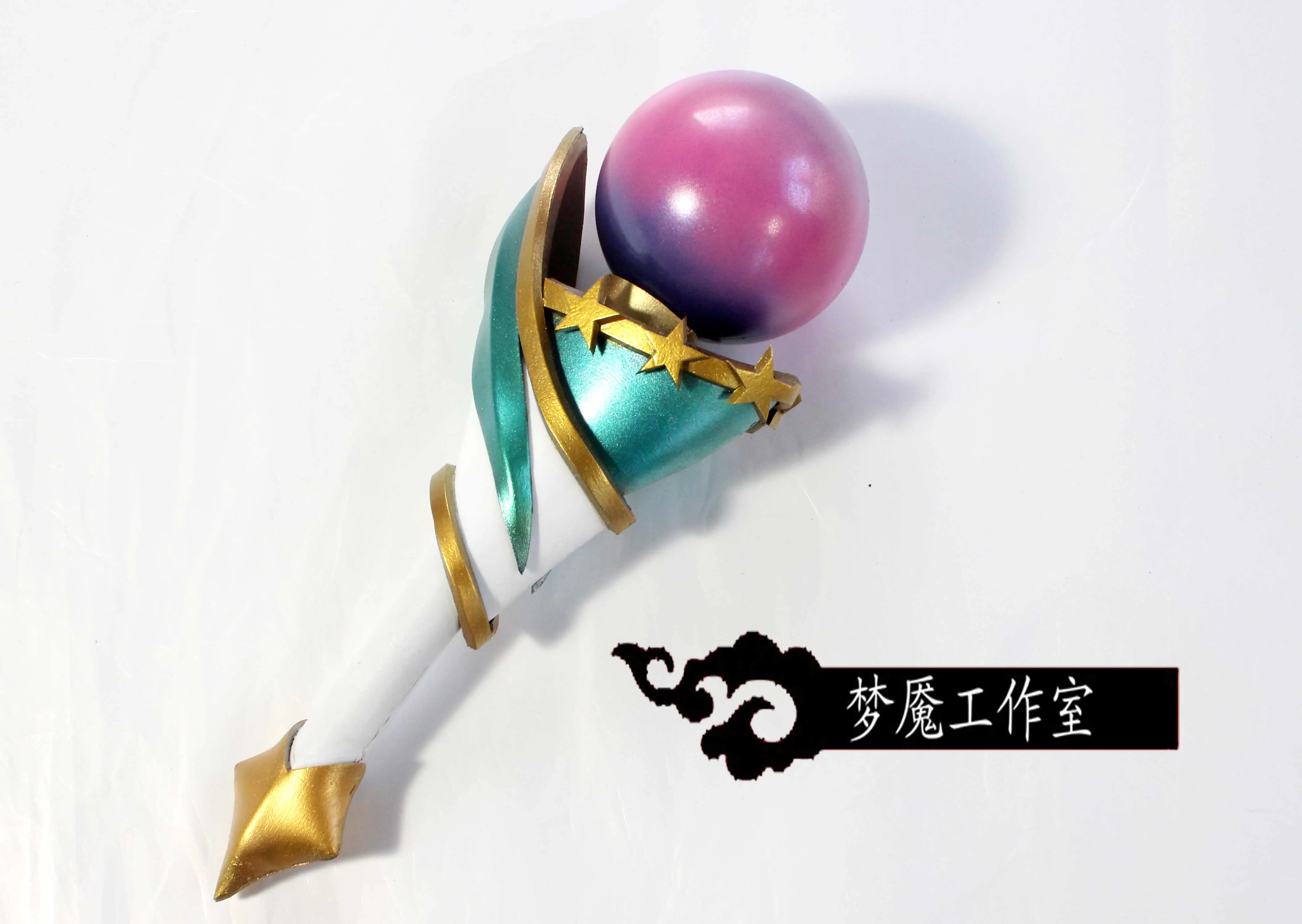 Seraphine League of Legends  Prestige Ocean Song Seraphine Microphone Props Weapons for Halloween Christmas Party