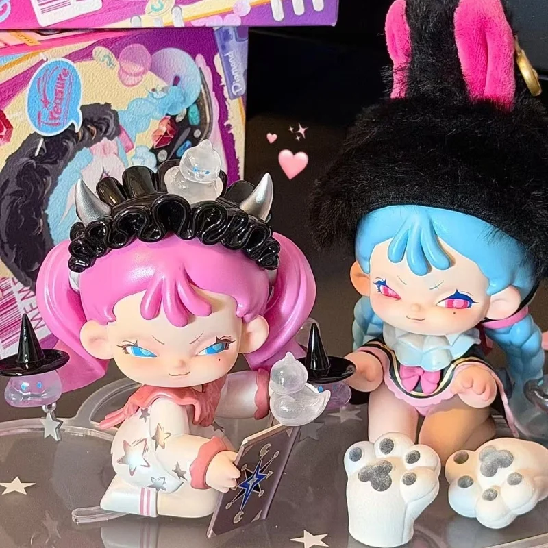 أصيلة Memesoo شبح الحصان فتاة مذكرات صندوق أعمى لطيف سطح المكتب زخرفة العصرية لعب دمية اليدوية فتاة هدية