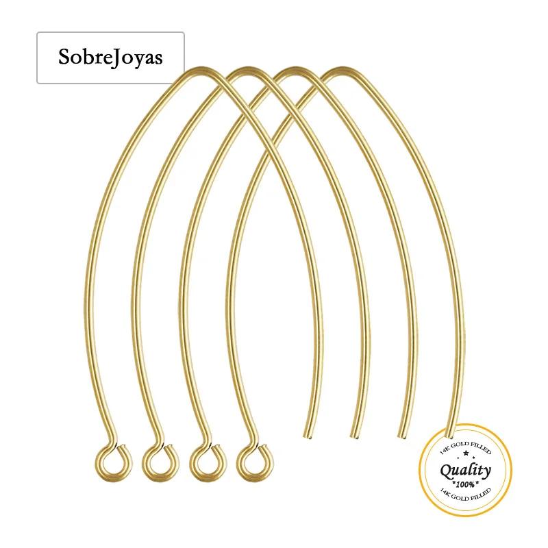 

Золотистая проволока V-образной формы 32,0 мм, 14K Gold Filled, для изготовления ювелирных изделий, аксессуары для серег ручной работы DIY