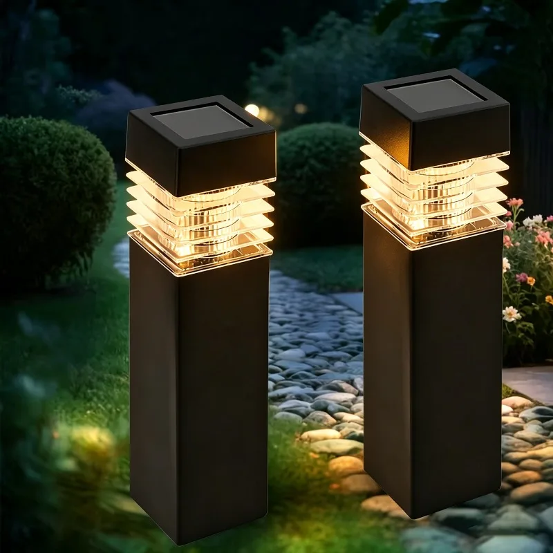 Iluminación para Caminos Exteriores, Lámpara Solar para Jardín, Luces LED para Jardines, Villas, Parques, Caminos, Iluminación Solar para Exteriores