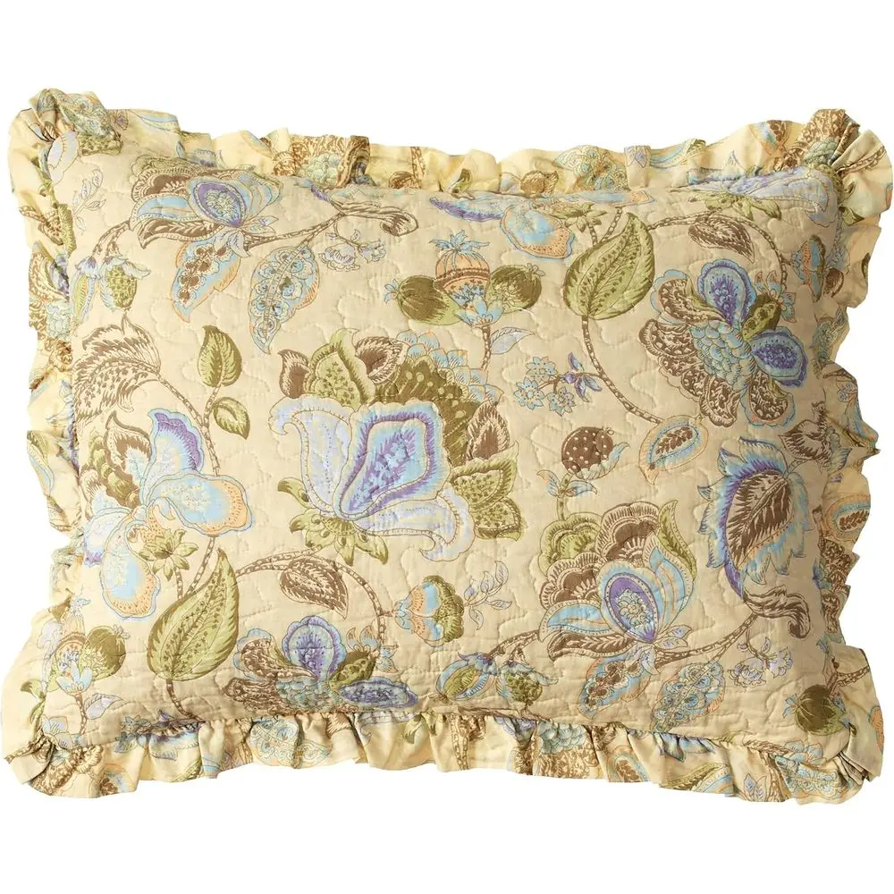 Cotton Patchwork Quilted Daybed Set, 5-Piece, Blooming Prairie Pattern