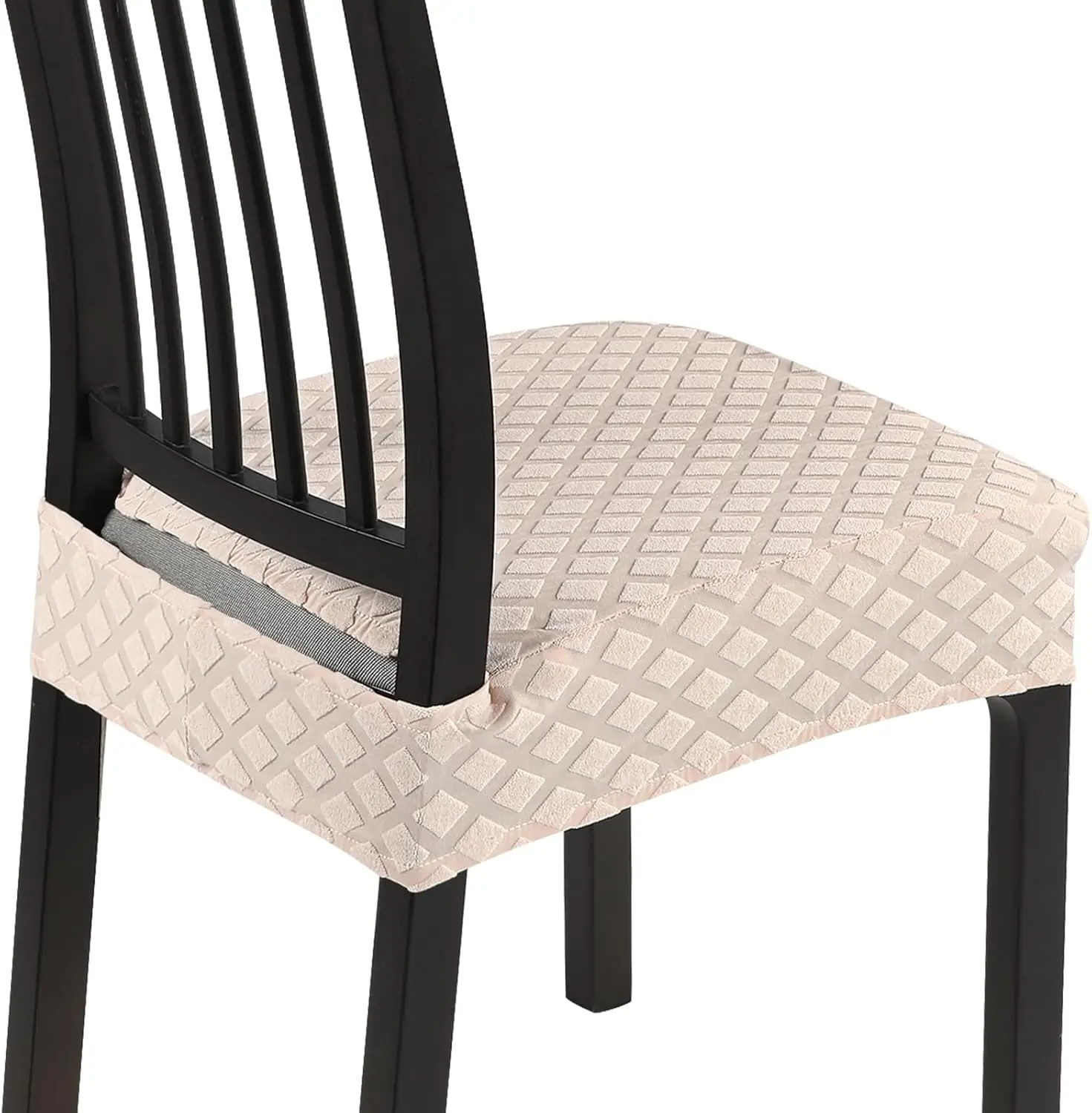 

Dining Chair Seat Covers Set Of 4,Stretch Soft Removable Washable Chairs Covers For Dining Room, Seat Cushion Slipcovers