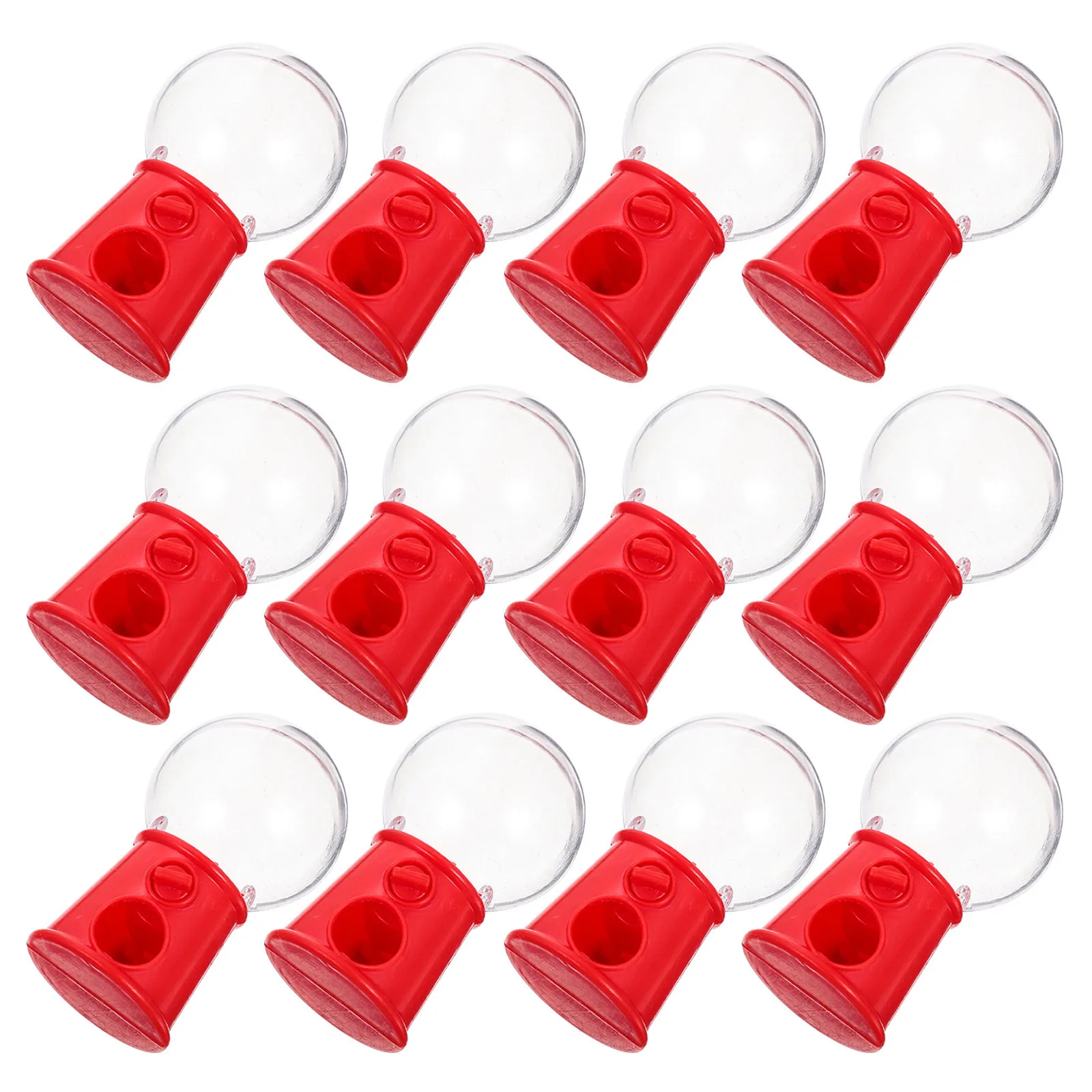 

12pcs Mini Candy Dispenser Small Gumball Machine For Birthday Party Fun Gift Cake Decor Wedding Candy Box Treats Holder