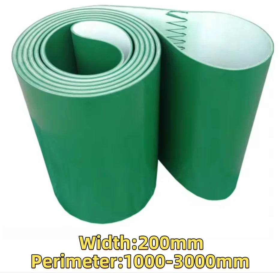 

Периметр: 1000x200x2 мм, ПВХ зеленая конвейерная лента, Промышленная лента