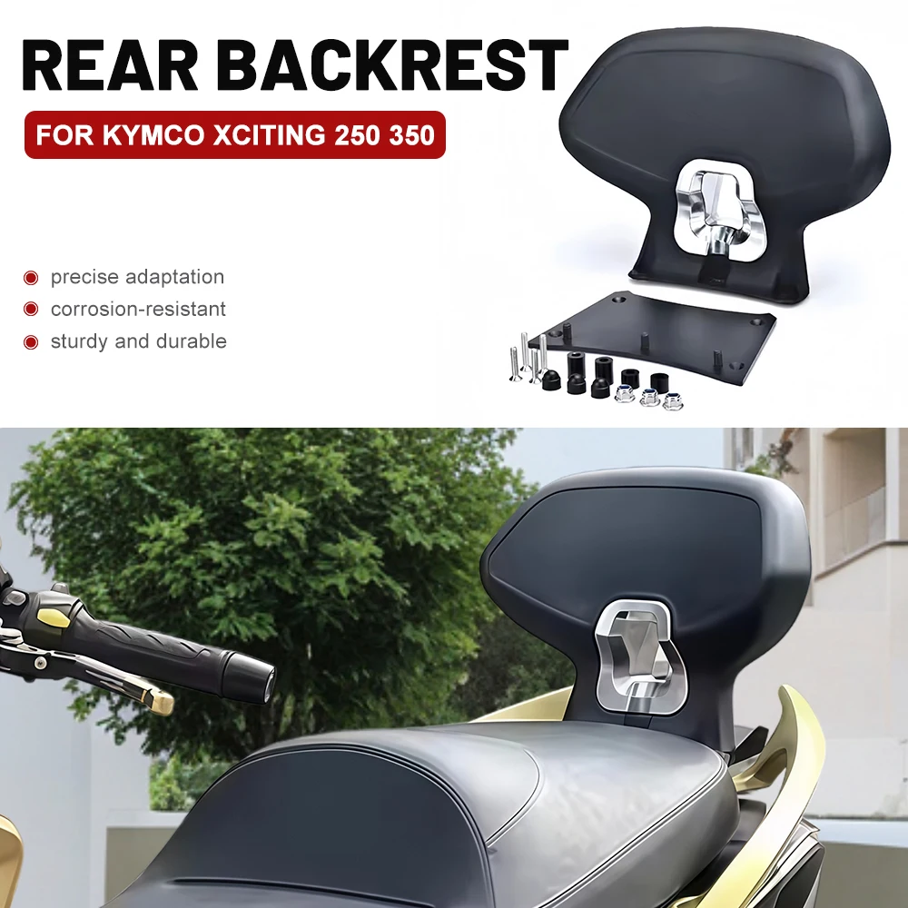 Motorcycle Rear Passenger Backrest For KYMCO XCITING 250 350  Waist Support Cushion Non Destructive Installation Accessories