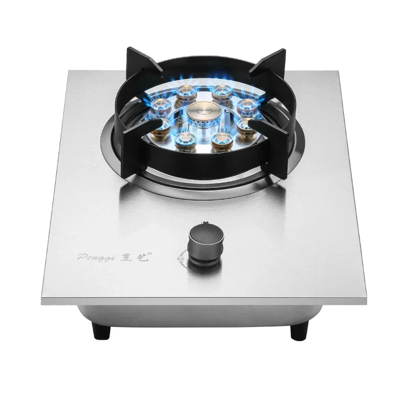 Stainless steel single stove gas stove natural liquefied gas artificial household fire embedded