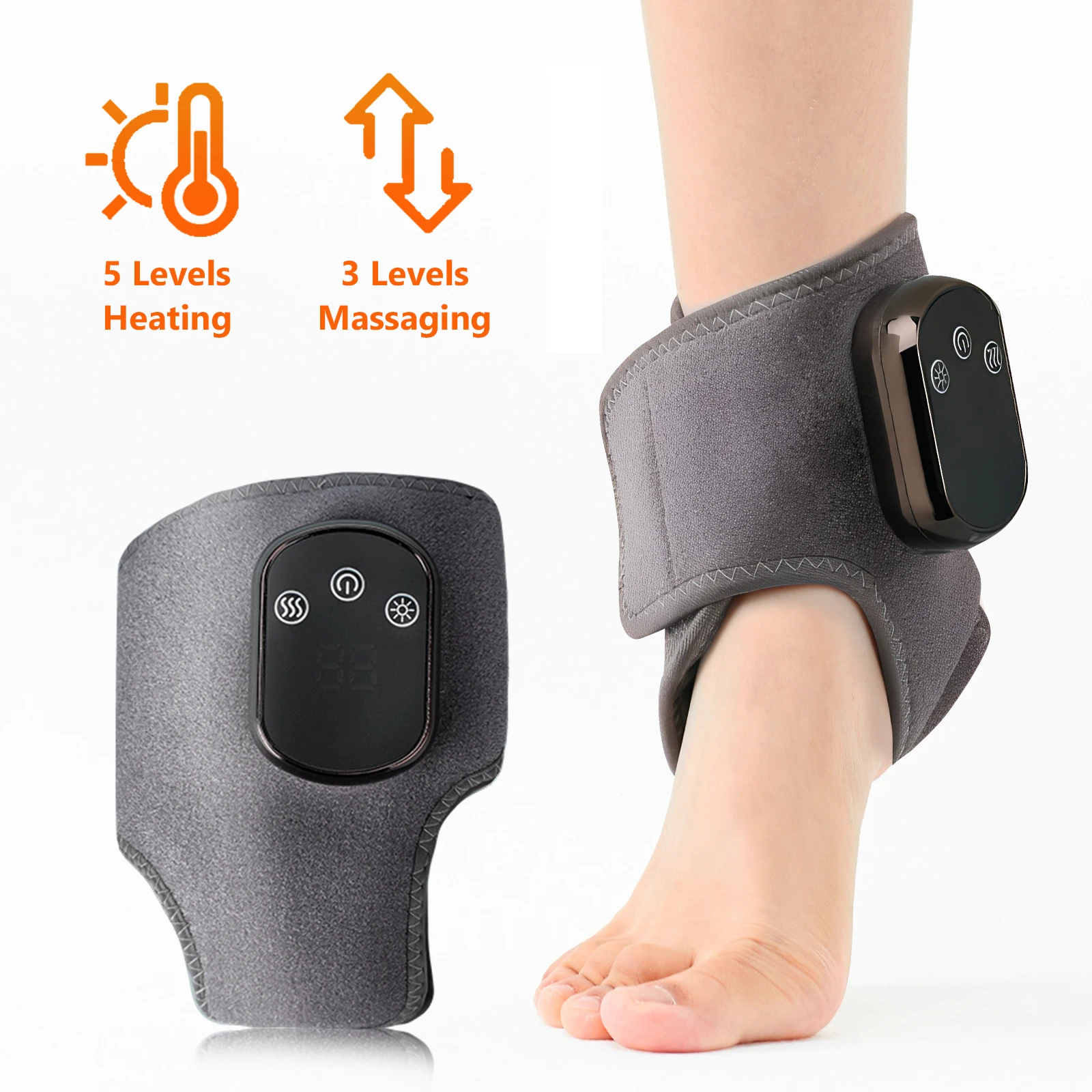 

Электрический массажер для ног и рук можно вибрать и подогревать лодыжки и лодыжки, портативный кронштейн для суставов, который можно расслаблять.