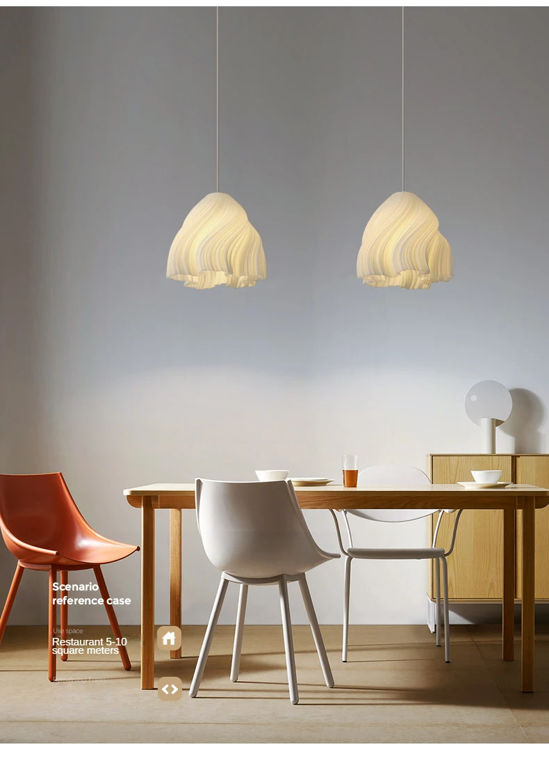 Modern Creative 3D Printing Ceiling Chandelier for living room Bedroom Bedside Restaurant Pendant Lights Dining Table Decor Lamp