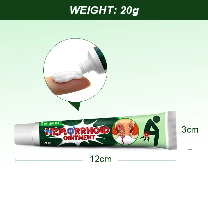 1Pcs Hemorrhoid Cream Remover Internal Piles Herbal Relieve Anal Pain Anus Swelling Bleeding Hemorrhoids Medical Ointment G042