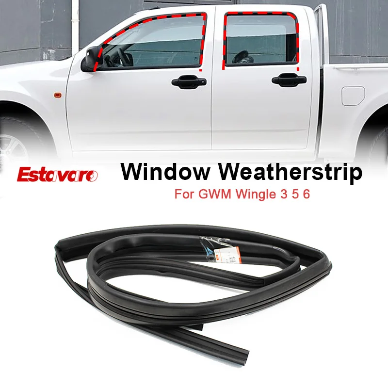 Window Weatherstrip For GWM Wingle 3 5 6 Glass Run Channel Window Guide Channel Car Accessories