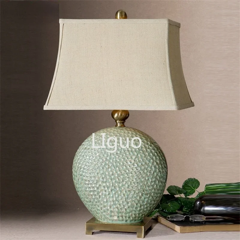 WPD-Nordic Ceramic Table Lamp Design, LED moderno, luz criativa simples, mesa de luxo, iluminação para casa, estar, quarto, cabeceira