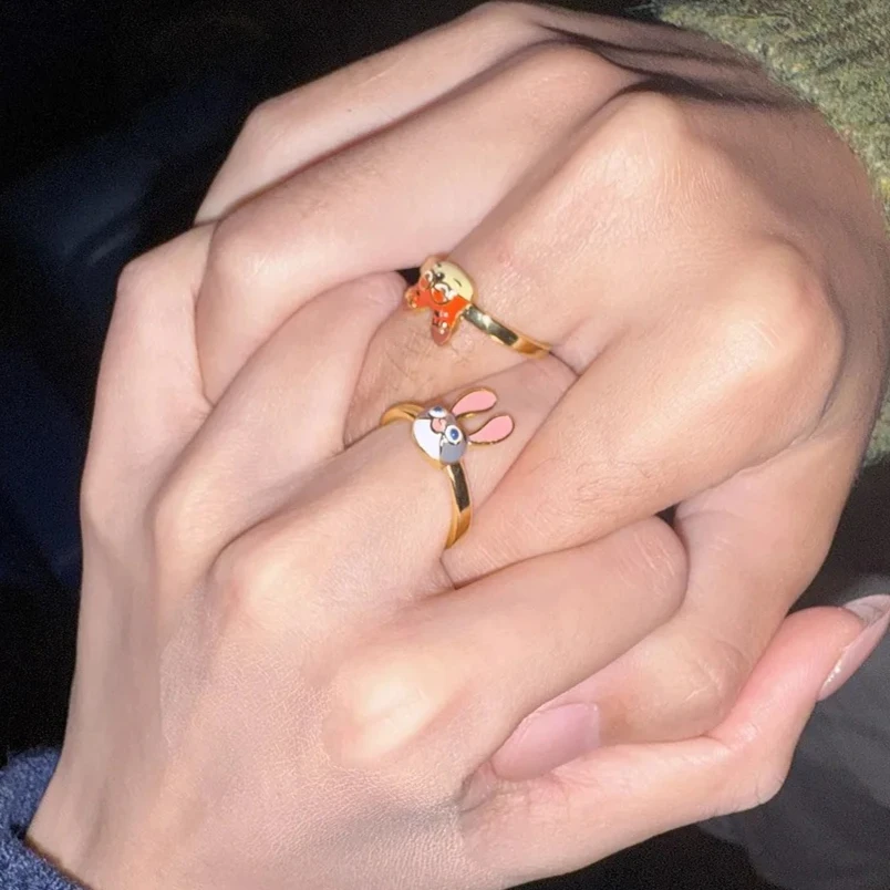 Zootopia 2 Nick Judy Paarring met verstelbare opening voor mannen en vrouwen Leuk en leuk Veelzijdig en uniek kerstcadeau