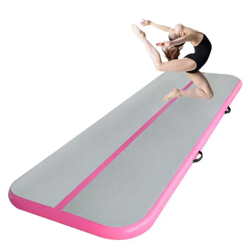 6.5Ft Inflatable Gymnastics Mat Tumbling Yoga Mat For Home And Gym Use Portable Gymnastics Equipment Tumble Mat For Backyard