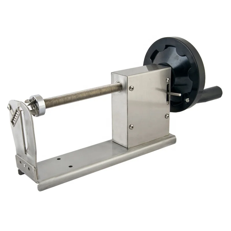 

Stainless Steel Hand Potato Curly Fry Cutter/Twisted Potato Hot Dog Spiral Slicing Machine Carrot Tornado Cutting Equipment