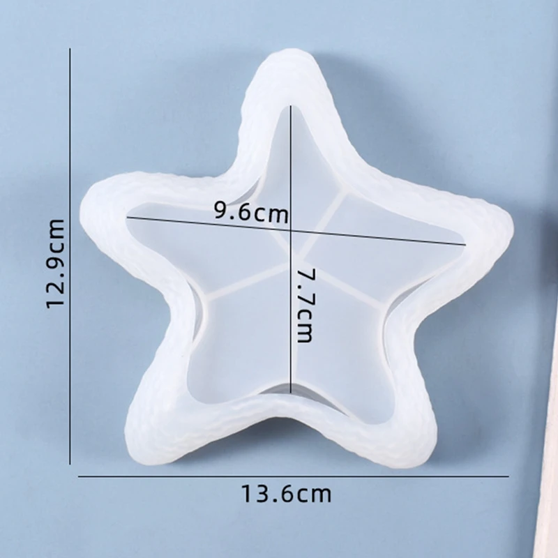 2Pcs Jewelry Silicone Mold, Starfish Conch Shape Jewelry Storage Box Silicone Mold,Epoxy Molds For Resin Casting