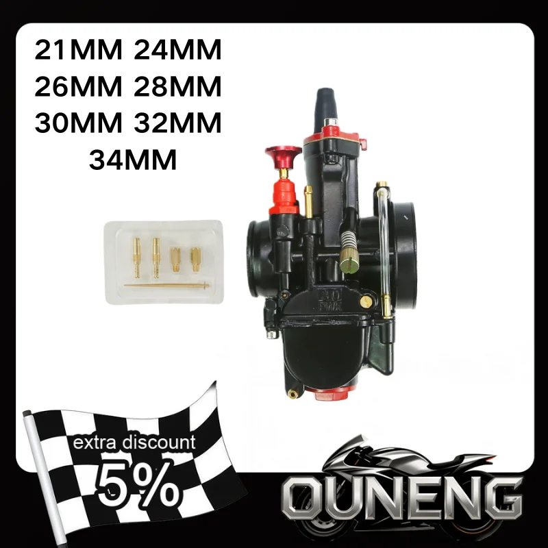 21 24 26 28 30 32 34mm Universal Motorcycle RACING carburetor For PWK carb Scooters ATV With Power Jet Dirt Bike