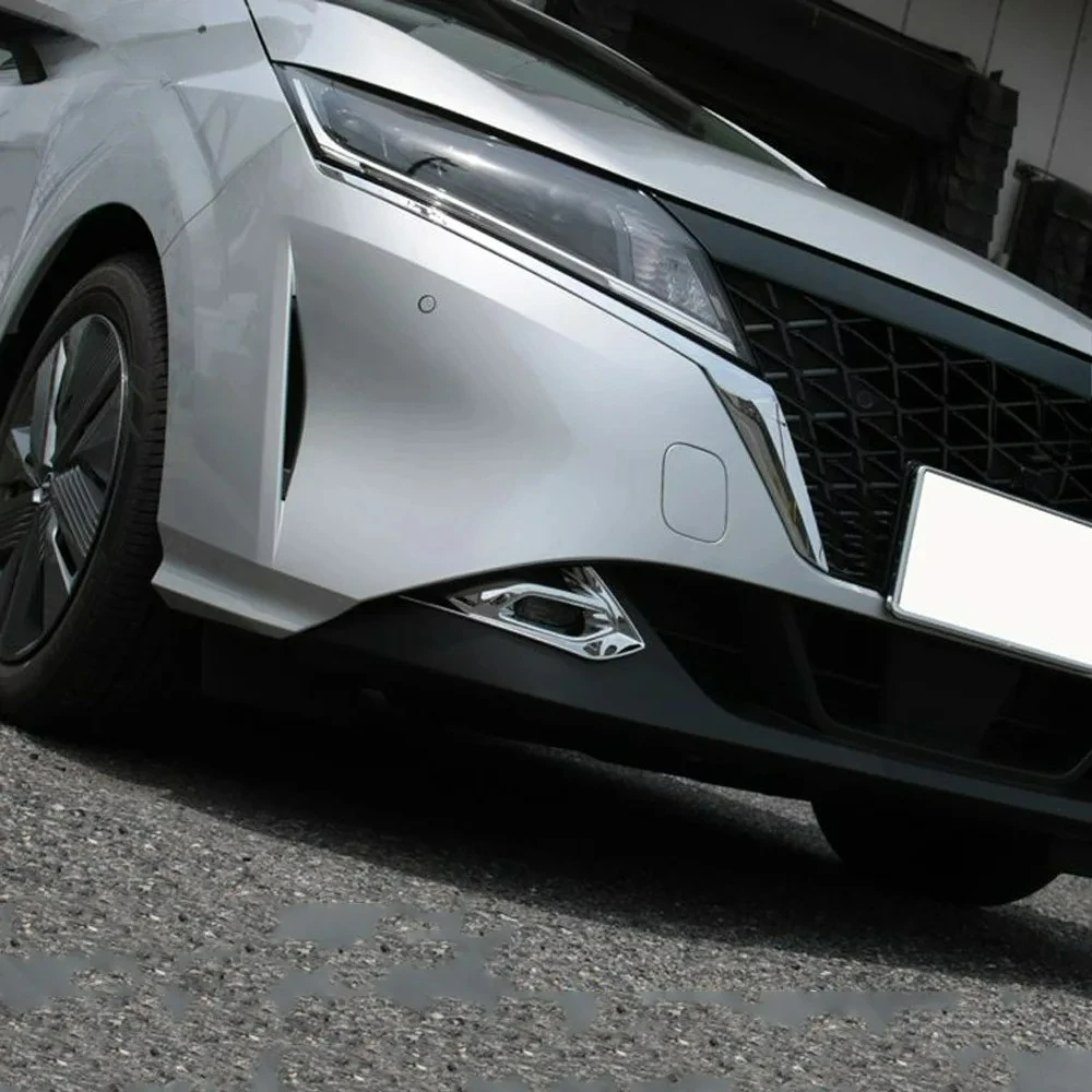 For Nissan Note E13 2021 2022 2023 ABS Chrome front Rear Reflector Fog Light Lamp Cover Trim Bezel Frame Styling Garnish