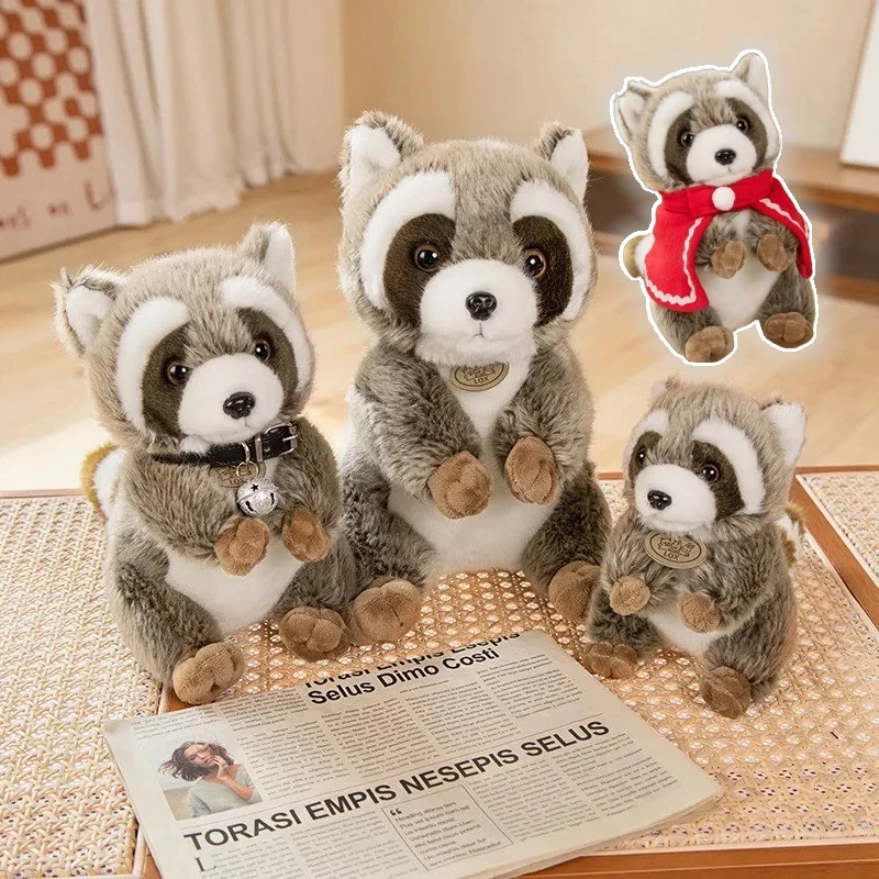 

Cute Simulation Animal Park Plush Toys Raccoon Dolls Squirrel Dolls Sofa Decor Kids Girls Birthday Gifts Party Home Ornament