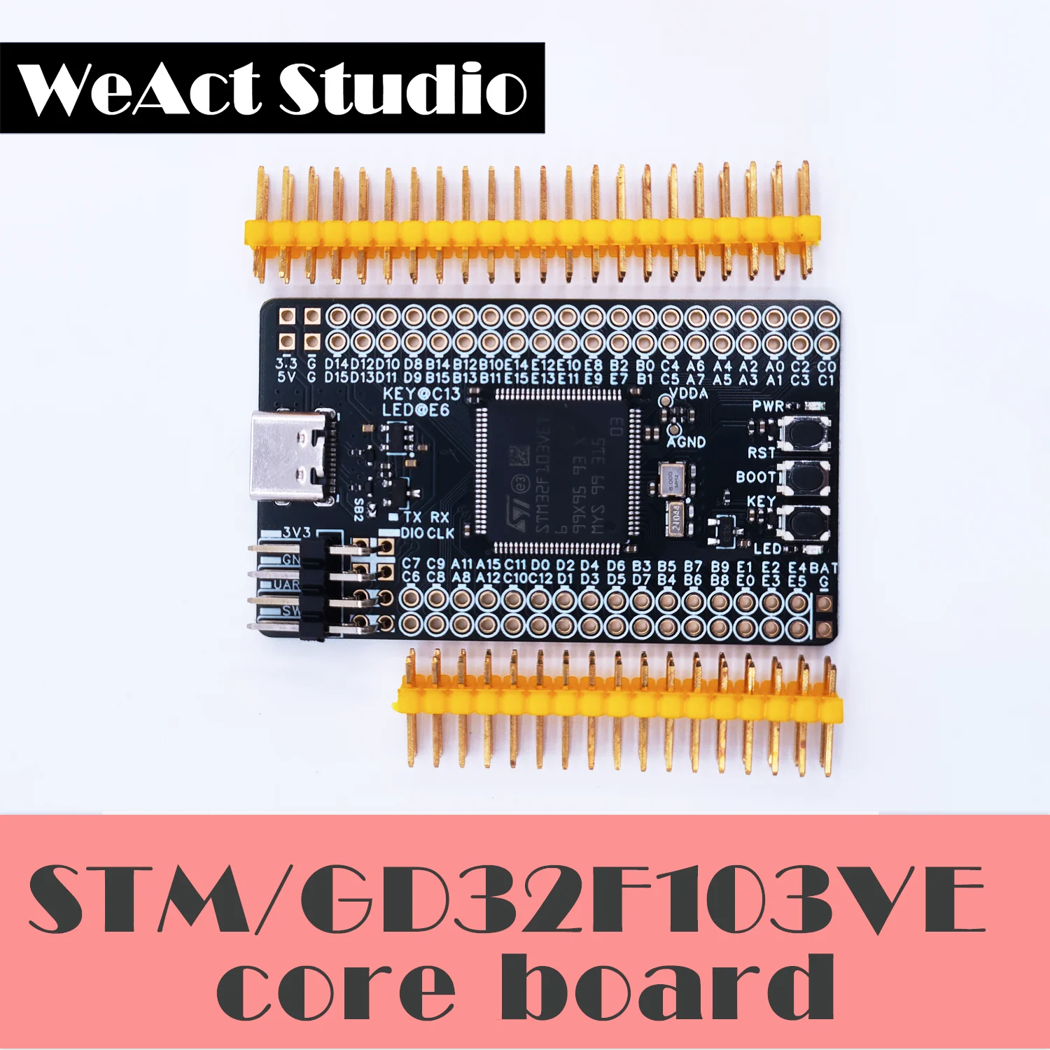 WeAct STM32F103VET6 GD32F103VET6  GD32F303VET6 Core Board  Demo Board