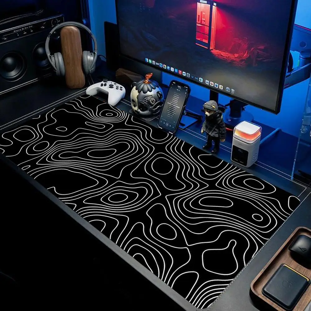 

Topographic Contour Mouse Pad large keyboard mouse desk pad non-slip rubber gaming mouse pad laptop mouse carpet
